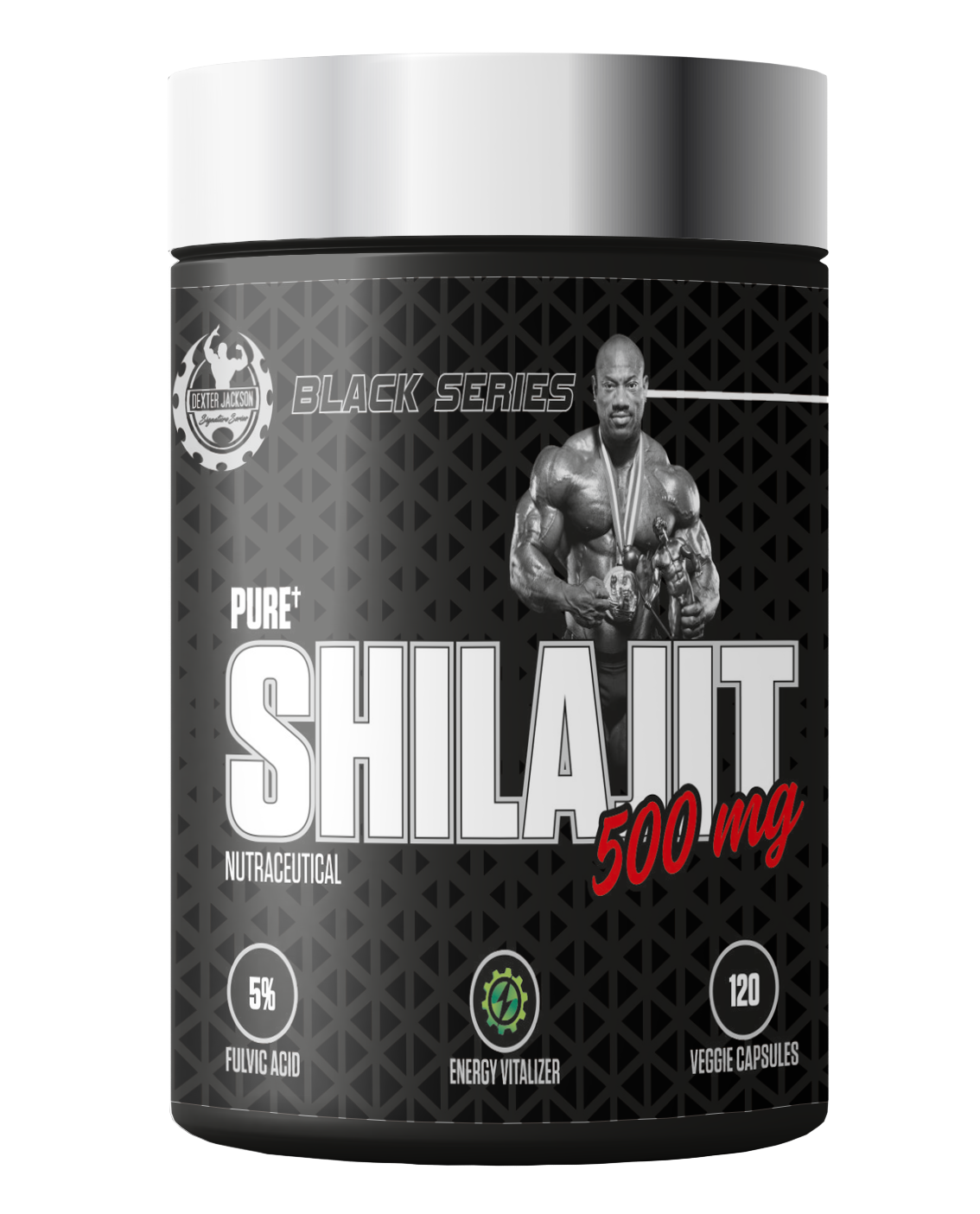 Dexter Jackson Black Series Shilajit  60 Veggie Capsule